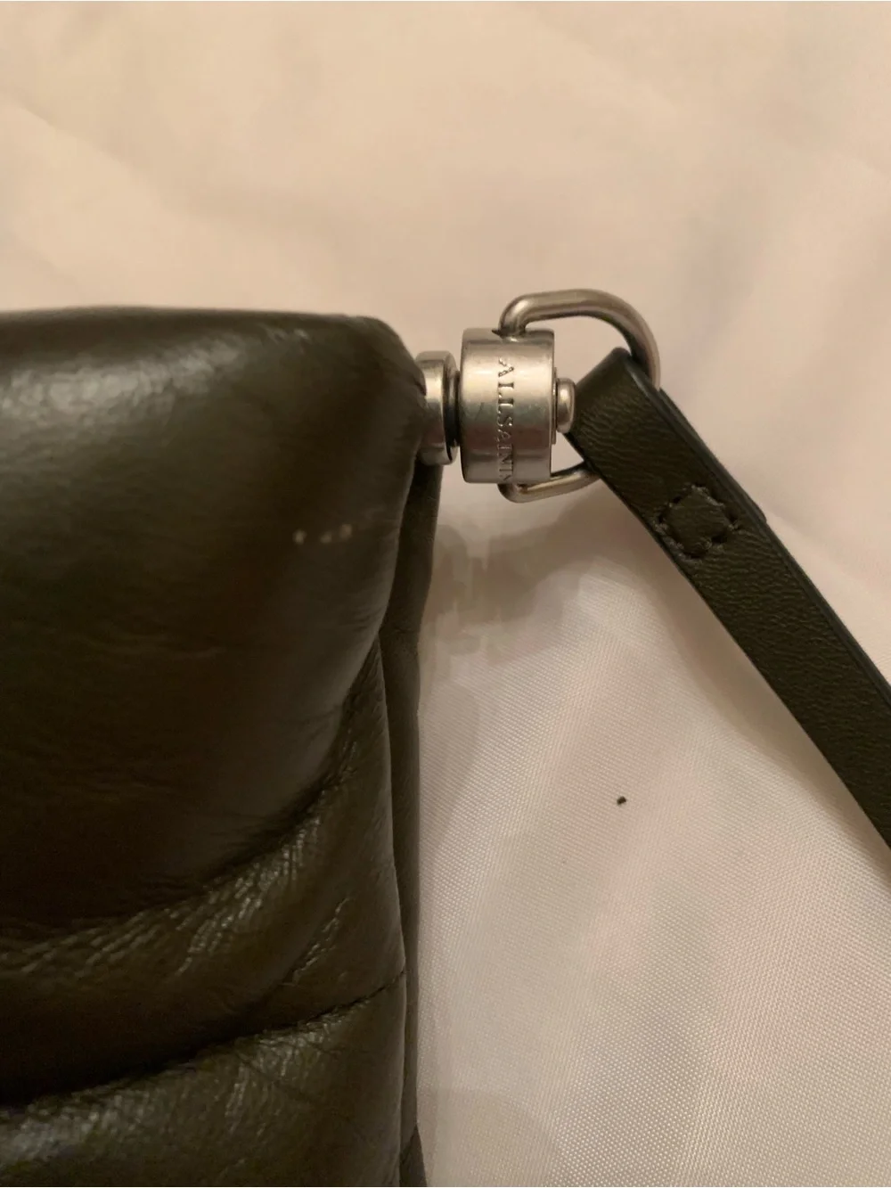 NWOT Allsaints Mila Quilted Crossbody Sling Bag